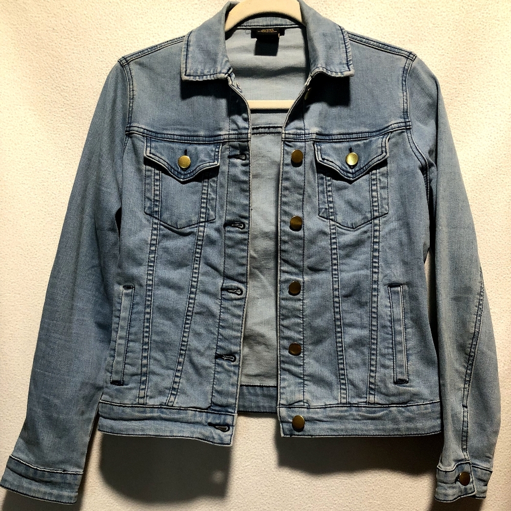 IMAN Light Blue Jean Jacket $5 Off Original Listing Price